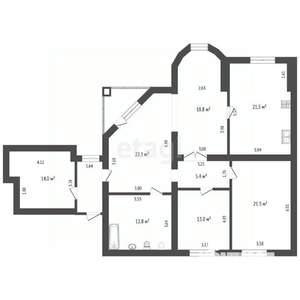 3-к квартира, вторичка, 134м2, 7/8 этаж