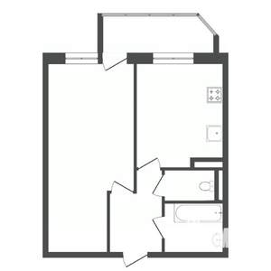 1-к квартира, вторичка, 35м2, 8/9 этаж