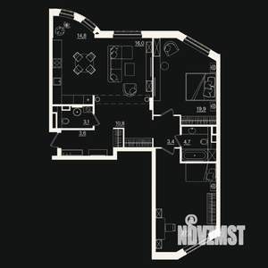 3-к квартира, вторичка, 98м2, 2/7 этаж