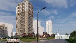 2-к квартира, строящийся дом, 59м2, 23/25 этаж