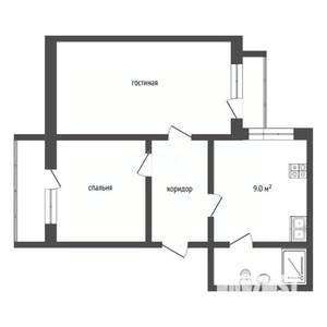 2-к квартира, вторичка, 53м2, 3/9 этаж