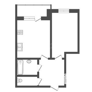 1-к квартира, вторичка, 46м2, 2/17 этаж