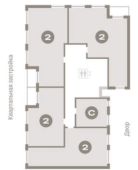 2-к квартира, вторичка, 123м2, 8/8 этаж