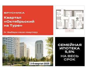 2-к квартира, вторичка, 65м2, 22/25 этаж