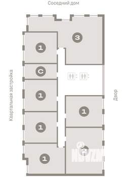 1-к квартира, вторичка, 50м2, 7/17 этаж