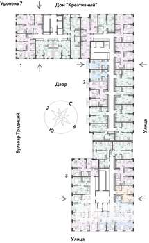 3-к квартира, вторичка, 54м2, 7/15 этаж