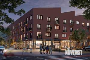 2-к квартира, строящийся дом, 54м2, 3/4 этаж