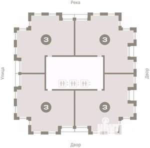 3-к квартира, вторичка, 143м2, 24/25 этаж