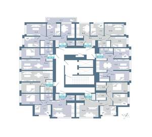 2-к квартира, строящийся дом, 44м2, 4/25 этаж