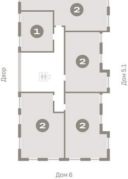 2-к квартира, вторичка, 68м2, 7/16 этаж