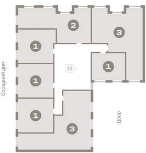 1-к квартира, вторичка, 47м2, 6/11 этаж