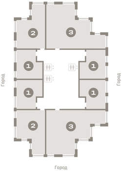 2-к квартира, вторичка, 54м2, 19/25 этаж