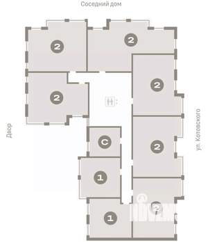 2-к квартира, вторичка, 67м2, 5/7 этаж