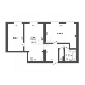 2-к квартира, вторичка, 80м2, 1/9 этаж