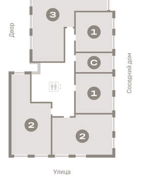 2-к квартира, вторичка, 68м2, 2/17 этаж