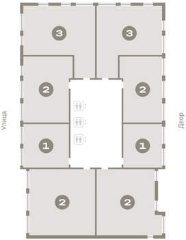 1-к квартира, вторичка, 46м2, 7/25 этаж