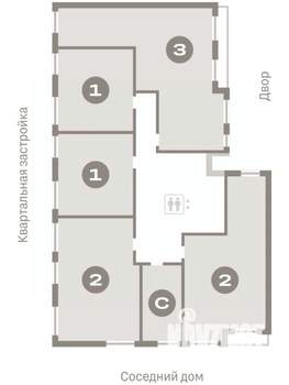 2-к квартира, вторичка, 63м2, 6/7 этаж