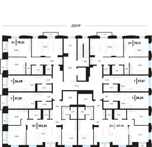 3-к квартира, вторичка, 70м2, 5/16 этаж