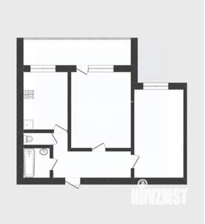 2-к квартира, вторичка, 55м2, 2/9 этаж
