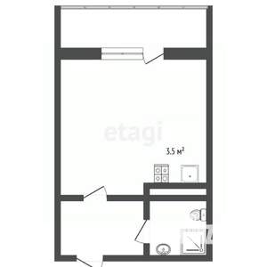 Студия квартира, вторичка, 28м2, 10/16 этаж