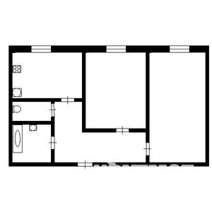 2-к квартира, вторичка, 53м2, 9/9 этаж