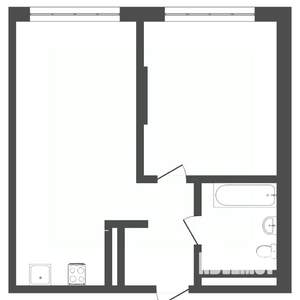 1-к квартира, вторичка, 42м2, 7/10 этаж