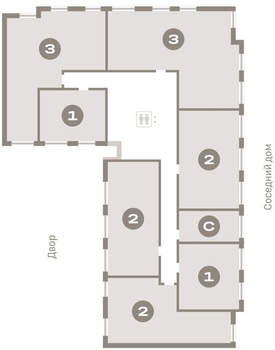 3-к квартира, вторичка, 82м2, 2/17 этаж