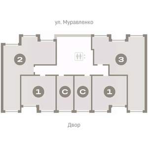1-к квартира, вторичка, 44м2, 5/7 этаж