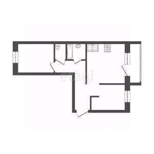 2-к квартира, вторичка, 56м2, 7/10 этаж