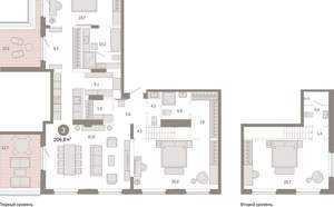 3-к квартира, вторичка, 207м2, 8/11 этаж