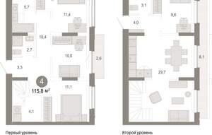 4-к квартира, вторичка, 116м2, 8/17 этаж