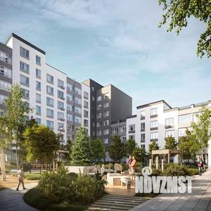 2-к квартира, строящийся дом, 55м2, 2/8 этаж