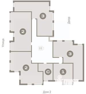 3-к квартира, вторичка, 89м2, 9/9 этаж