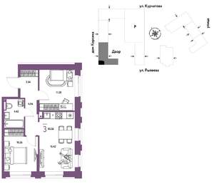 3-к квартира, вторичка, 50м2, 7/24 этаж