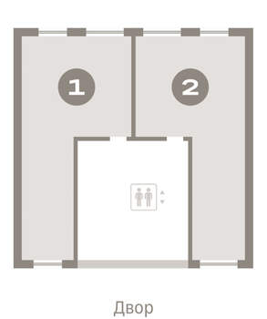 1-к квартира, вторичка, 60м2, 2/17 этаж