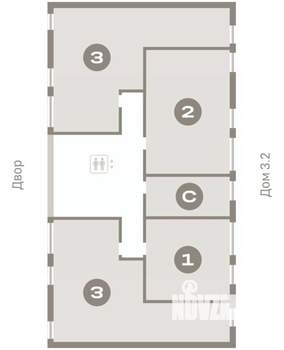 3-к квартира, вторичка, 88м2, 4/8 этаж