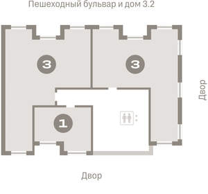 3-к квартира, вторичка, 93м2, 3/11 этаж