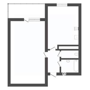 1-к квартира, вторичка, 42м2, 10/16 этаж