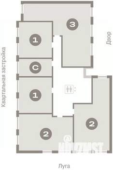 3-к квартира, вторичка, 86м2, 4/7 этаж