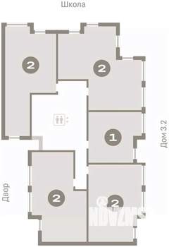 2-к квартира, вторичка, 70м2, 9/25 этаж