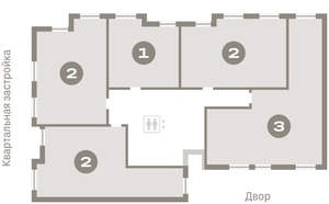 2-к квартира, вторичка, 62м2, 9/10 этаж