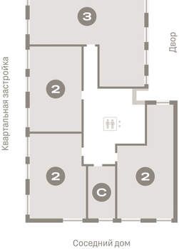 4-к квартира, вторичка, 124м2, 2/8 этаж