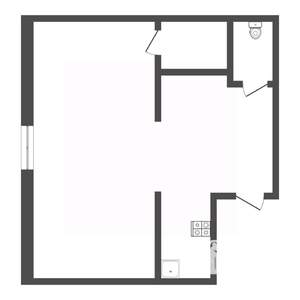Студия квартира, вторичка, 18м2, 2/5 этаж