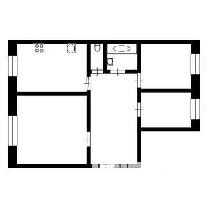3-к квартира, вторичка, 65м2, 6/9 этаж
