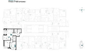 2-к квартира, вторичка, 78м2, 18/23 этаж