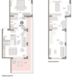 2-к квартира, вторичка, 164м2, 11/11 этаж