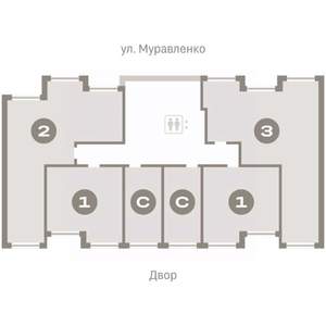 3-к квартира, вторичка, 82м2, 2/7 этаж