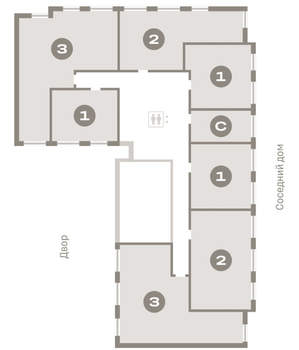 3-к квартира, вторичка, 82м2, 2/17 этаж