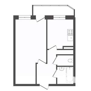 1-к квартира, вторичка, 36м2, 3/9 этаж