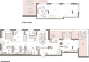 3-к квартира, вторичка, 206м2, 7/16 этаж